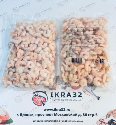 Креветка очищенная средняя в/м, 100/200, 500 гр