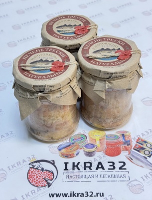 Печень трески натуральная из охлаждённого сырья, 500гр