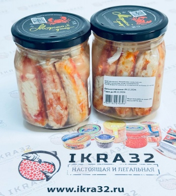 МЯСО КАМЧАТСКОГО КРАБА В СОБСТВ. СОКУ «Морской Джаз», ст/б, 500 г