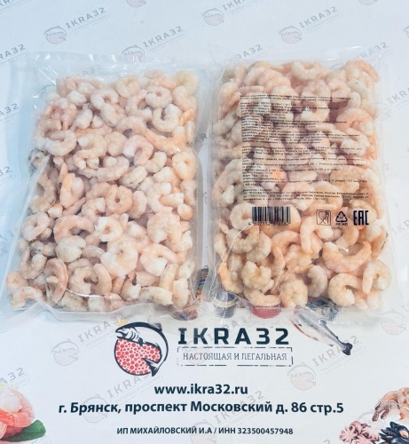 Креветка очищенная средняя в/м, 100/200, 500 гр